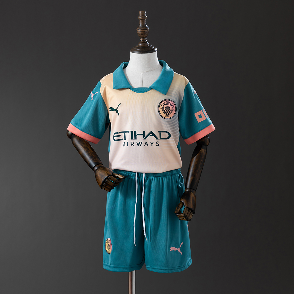 Manchester City 24/25 Fourth Away Full kids kit Jersey
