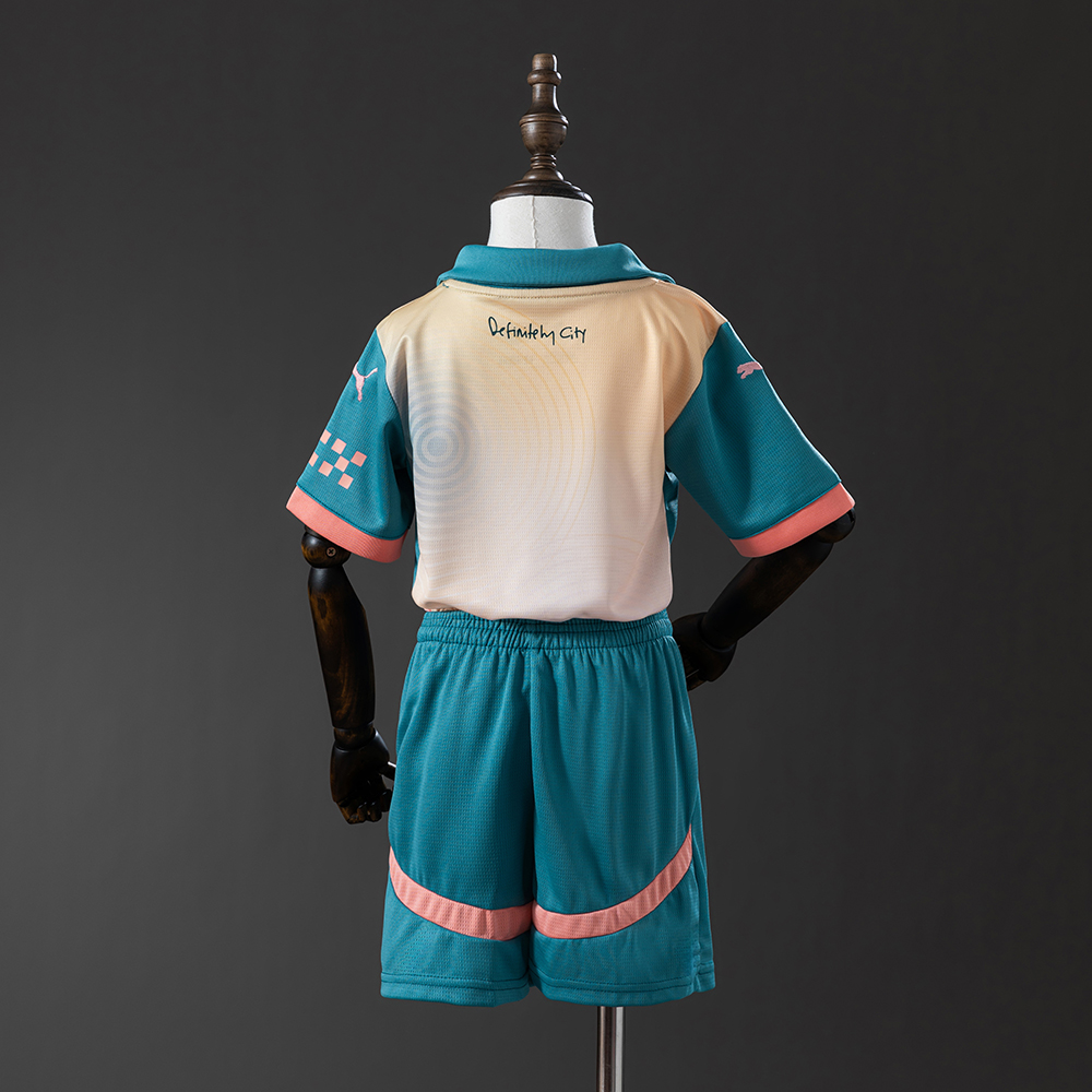 Manchester City 24/25 Fourth Away Full kids kit Jersey Foto 2