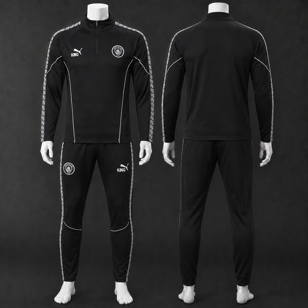 Manchester City 26/27 Black Half Zip Tracksuit