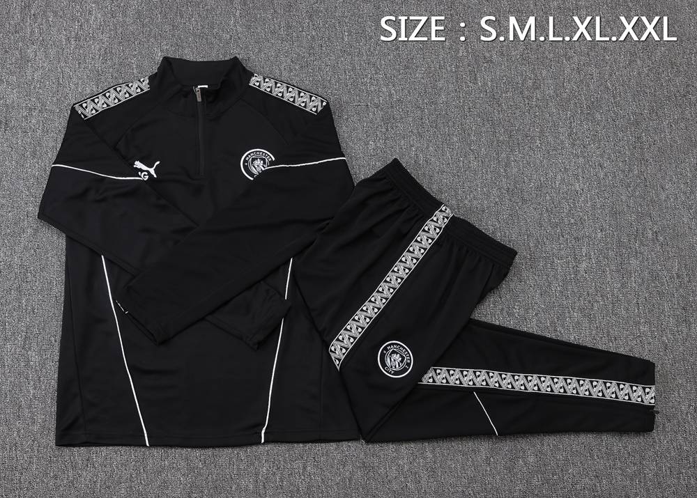 Manchester City 26/27 Black Half Zip Tracksuit Foto 2