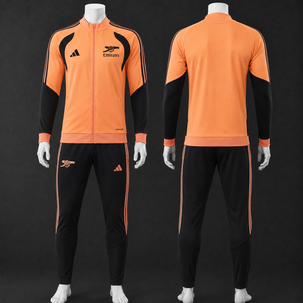 Arsenal 26/27 Orange Black Jacket Kit