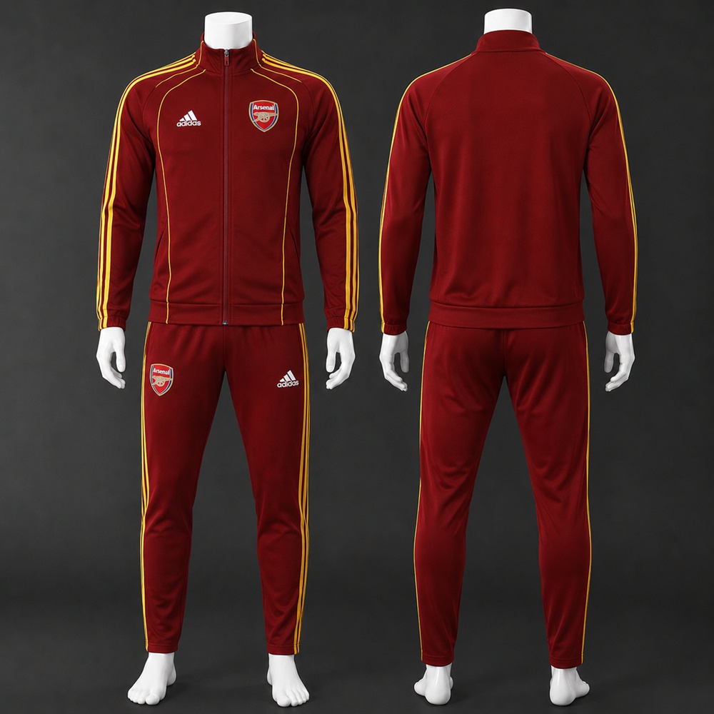 Arsenal 25/26 Burgundy Red Jacket Kit