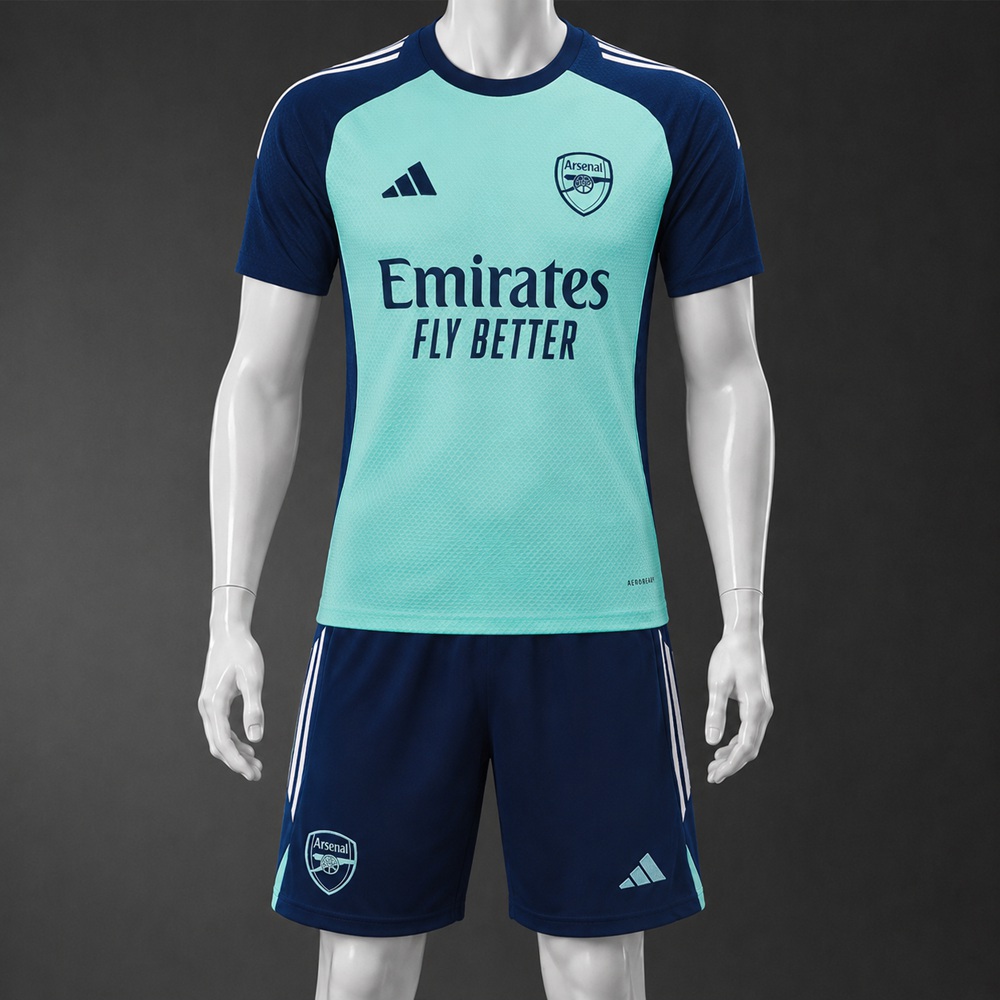 Arsenal 25/26 Mint Navy Short Sleeve Short Set