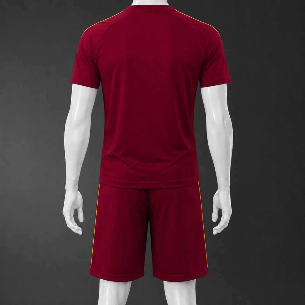 Arsenal 25/26 Maroon Yellow Short Sleeve Short Set Foto 2