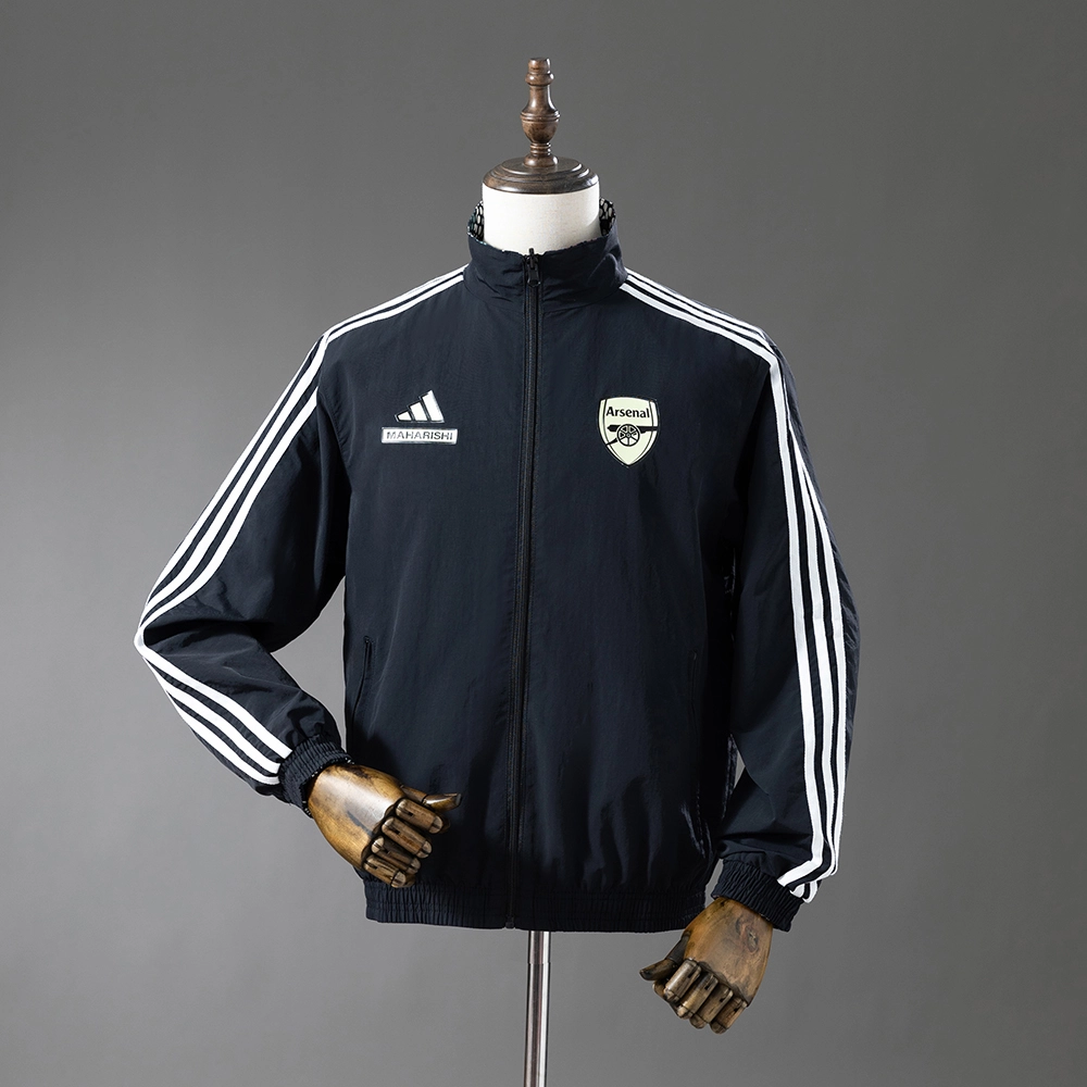 Arsenal X MAHARISHI 25/26 Reversible Anthem Jacket Windbreaker