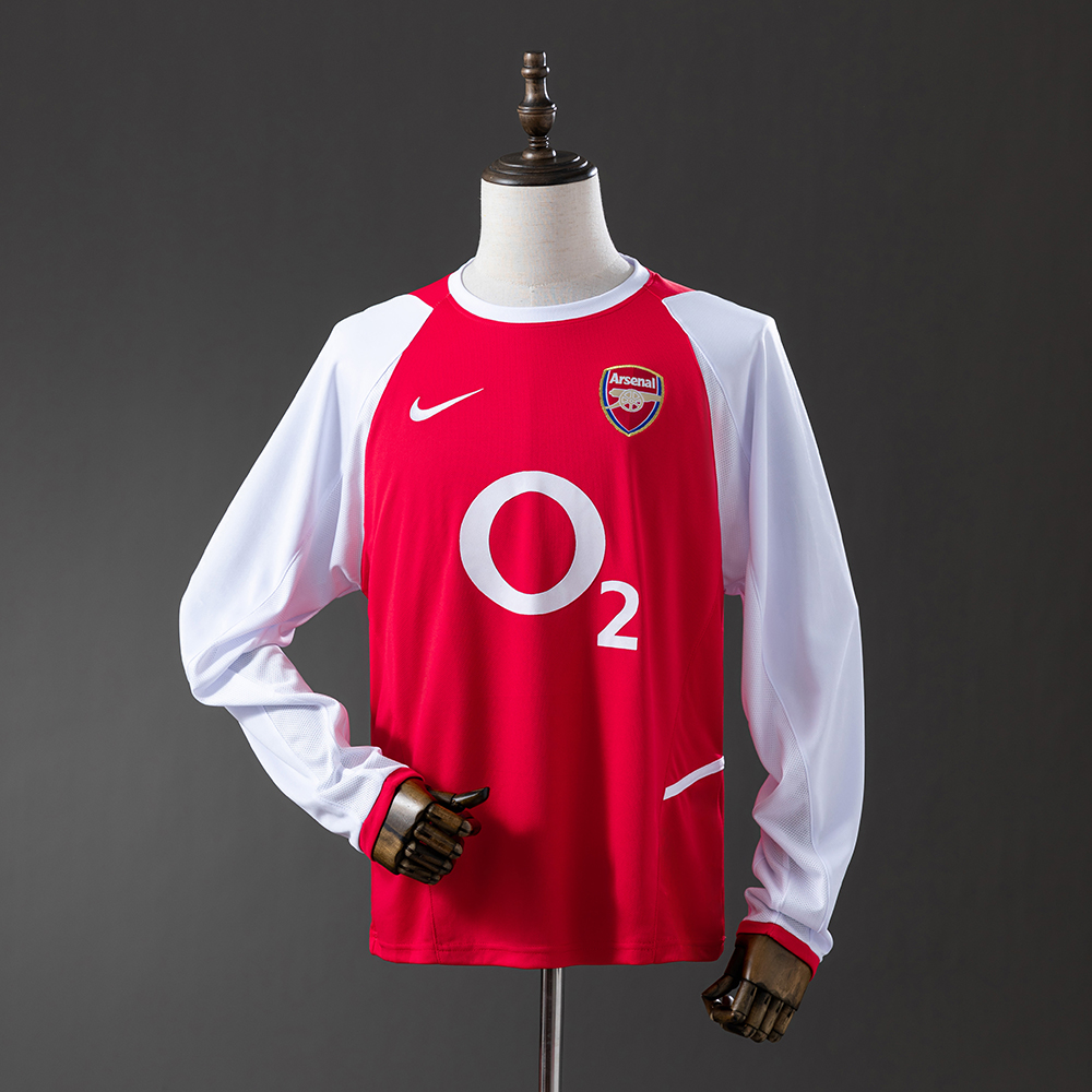 Arsenal 02/04 Home Long Sleeve Retro Jersey