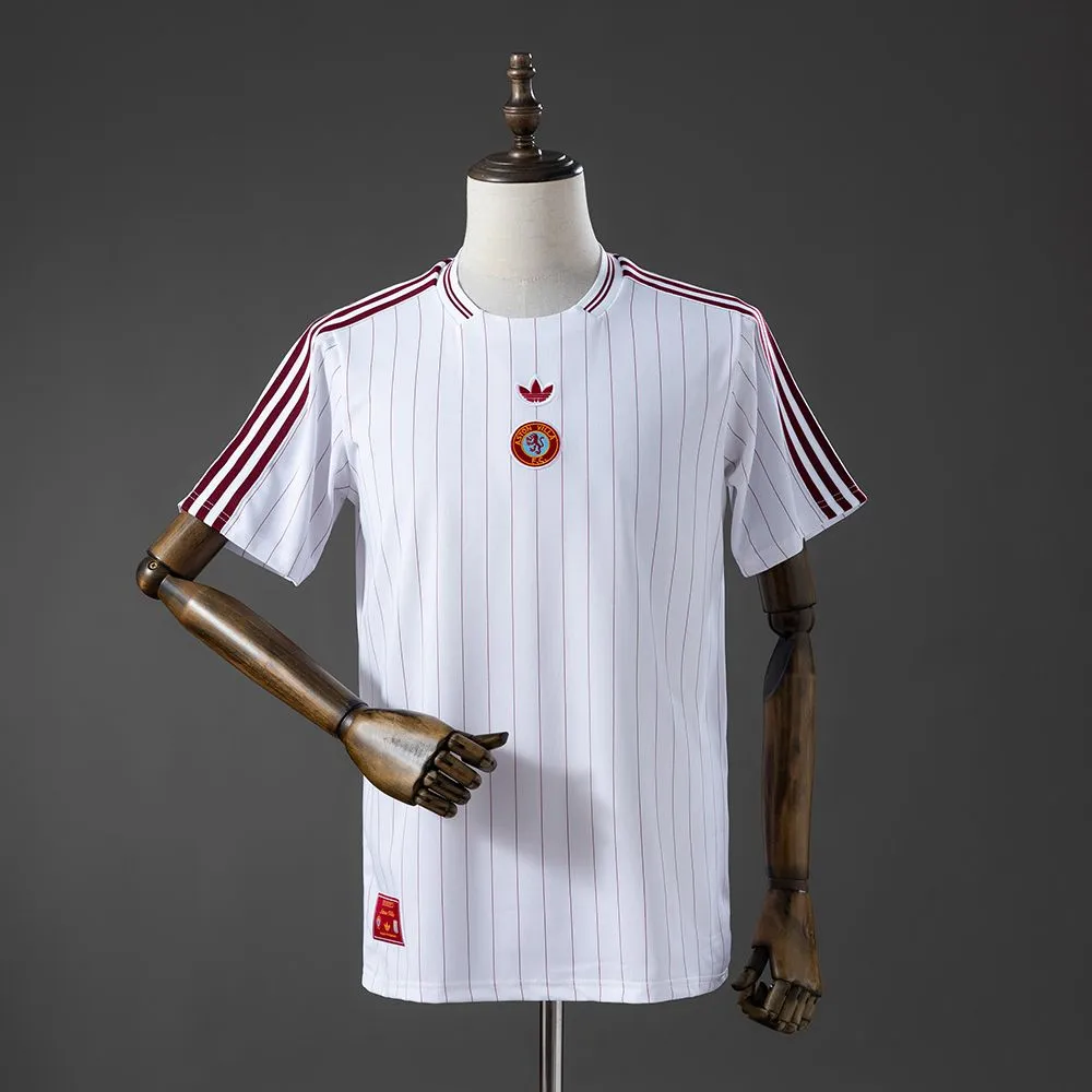 Aston Villa Terrace Icons T-Shirt White S-XXL