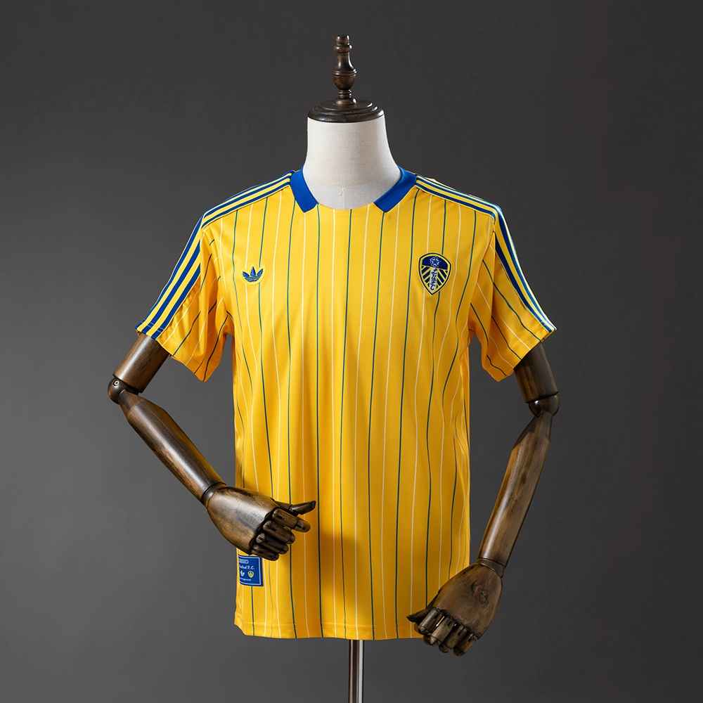 Leeds United Terrace Icons Yellow T-Shirt