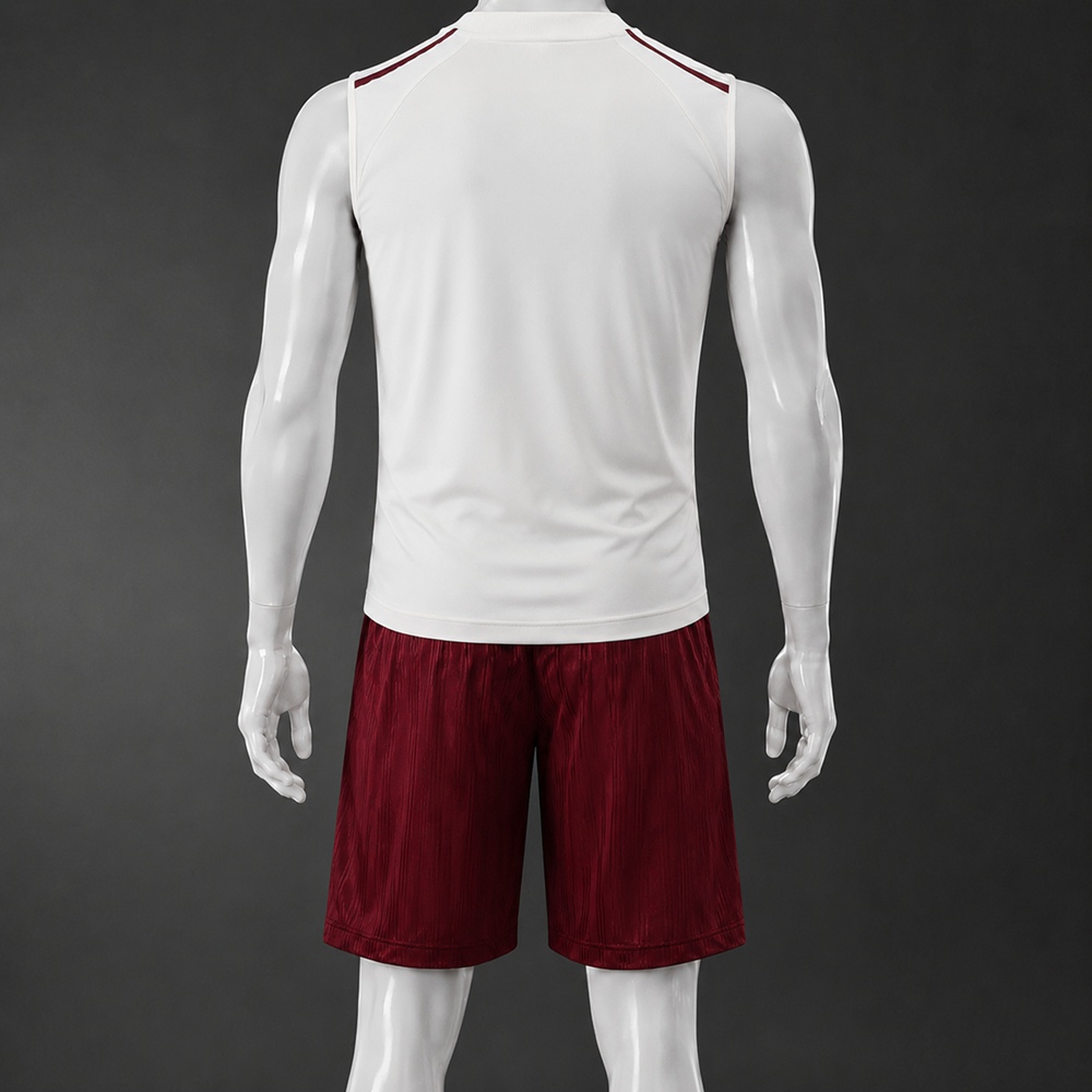 Spain 26/27 White Burgundy Training Vest kit Foto 2