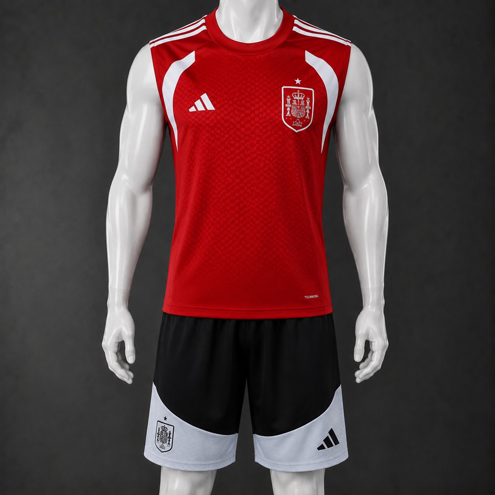 Spain 26/27 Red White Training Vest kit