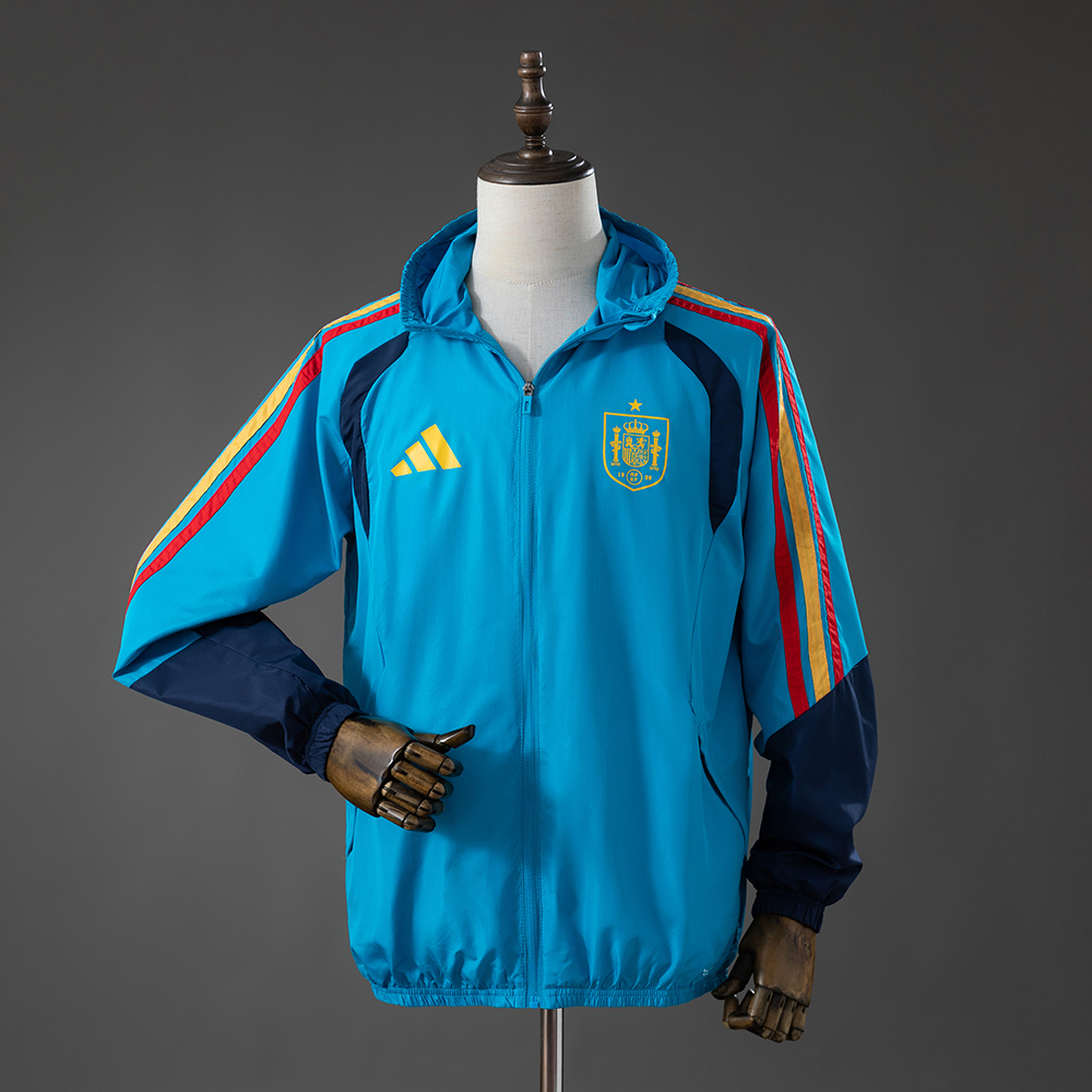 Spain 2026 All Weather Jacket Windbreaker - Blue