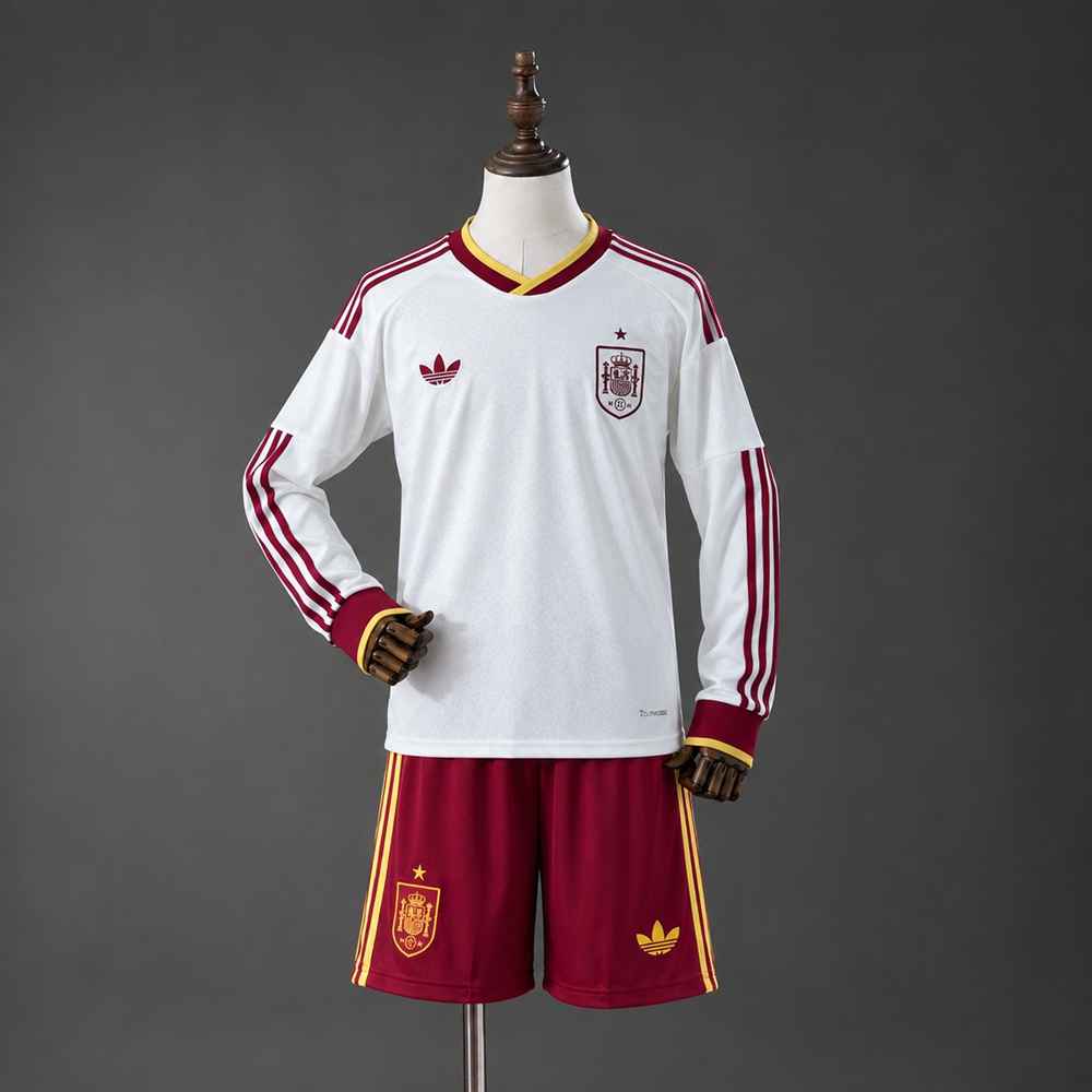 Spain 2026 Away Long-Sleeve Kids Kit