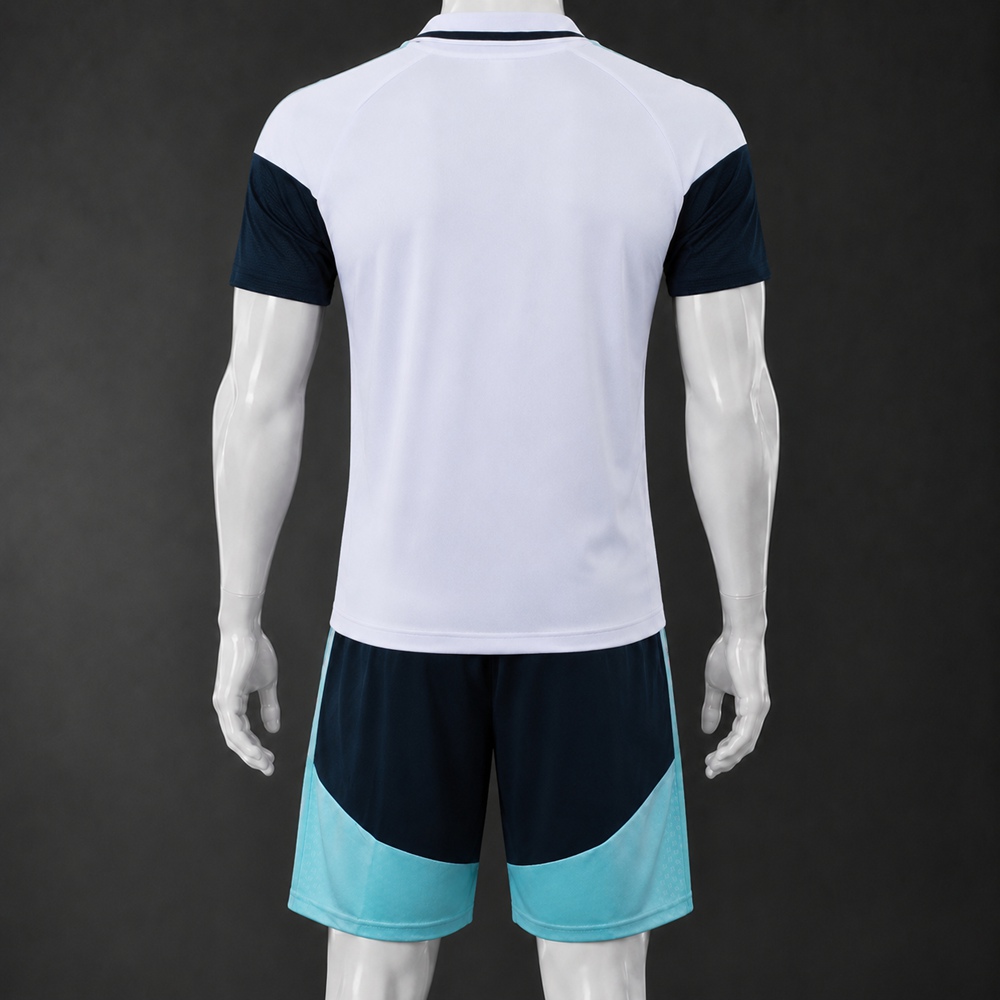 Argentina 26/27 White Navy Polo Short Sleeve Short Set Foto 2