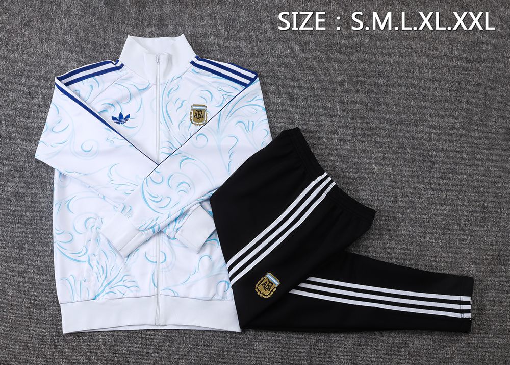 Argentina 26/27 White & Blue Jacket Kit Foto 2