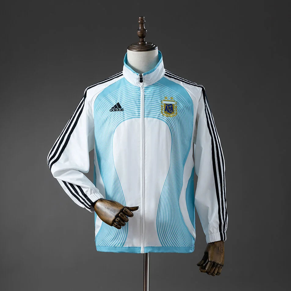 Argentina 05/06 Retro Windbreaker White & Blue