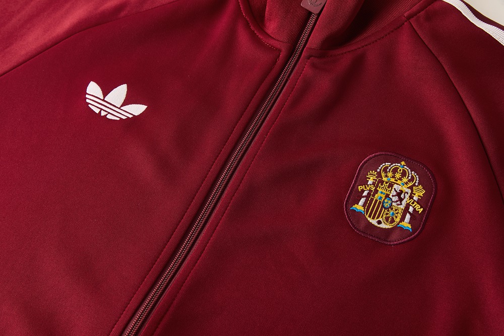Spain 26/27 Burgundy White Jacket Kit Foto 2