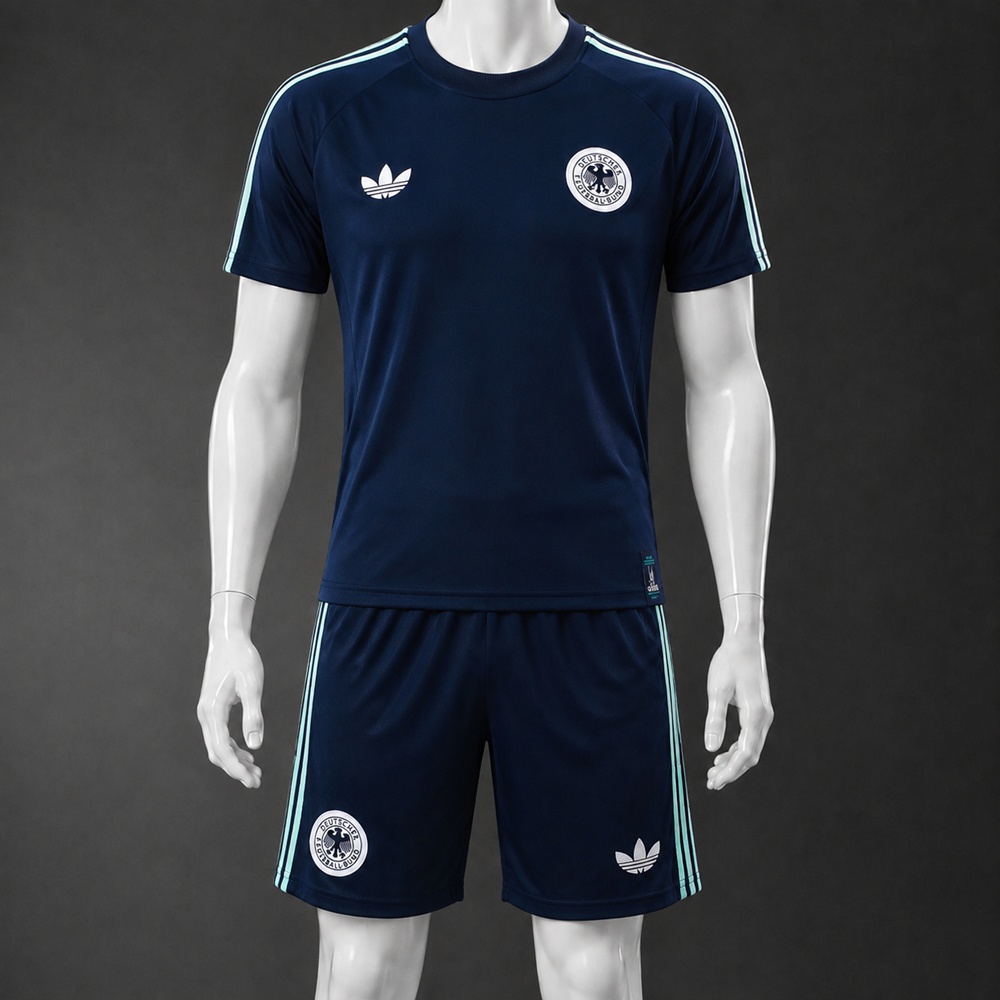 Germany 26/27 Navy Mint Short sleeve kit