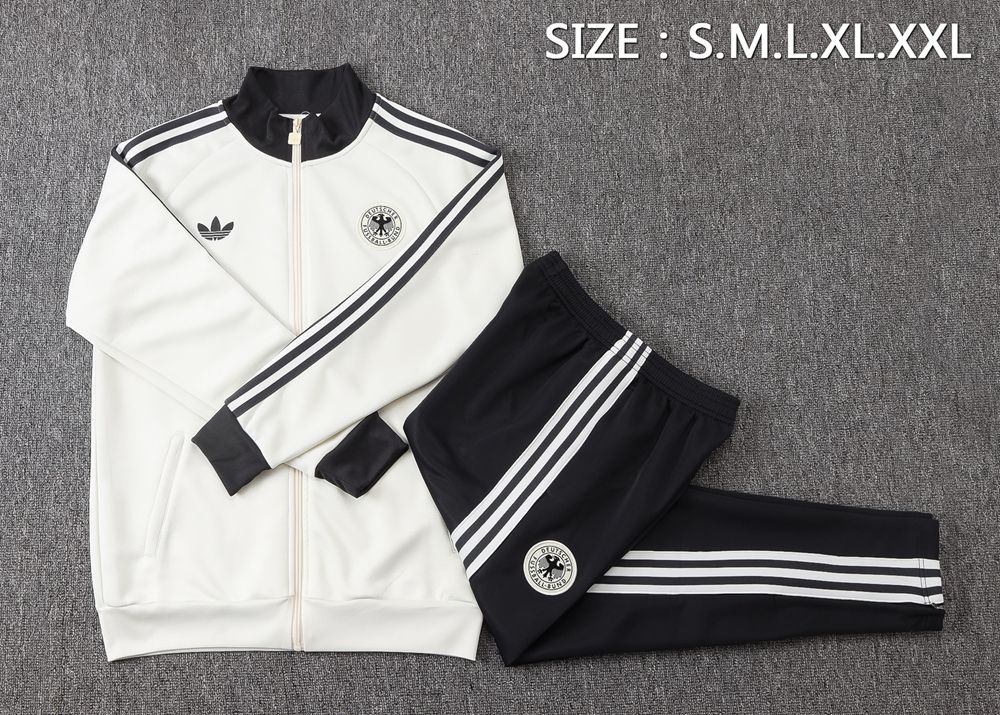 Germany 26/27 White Black Jacket Kit Foto 2