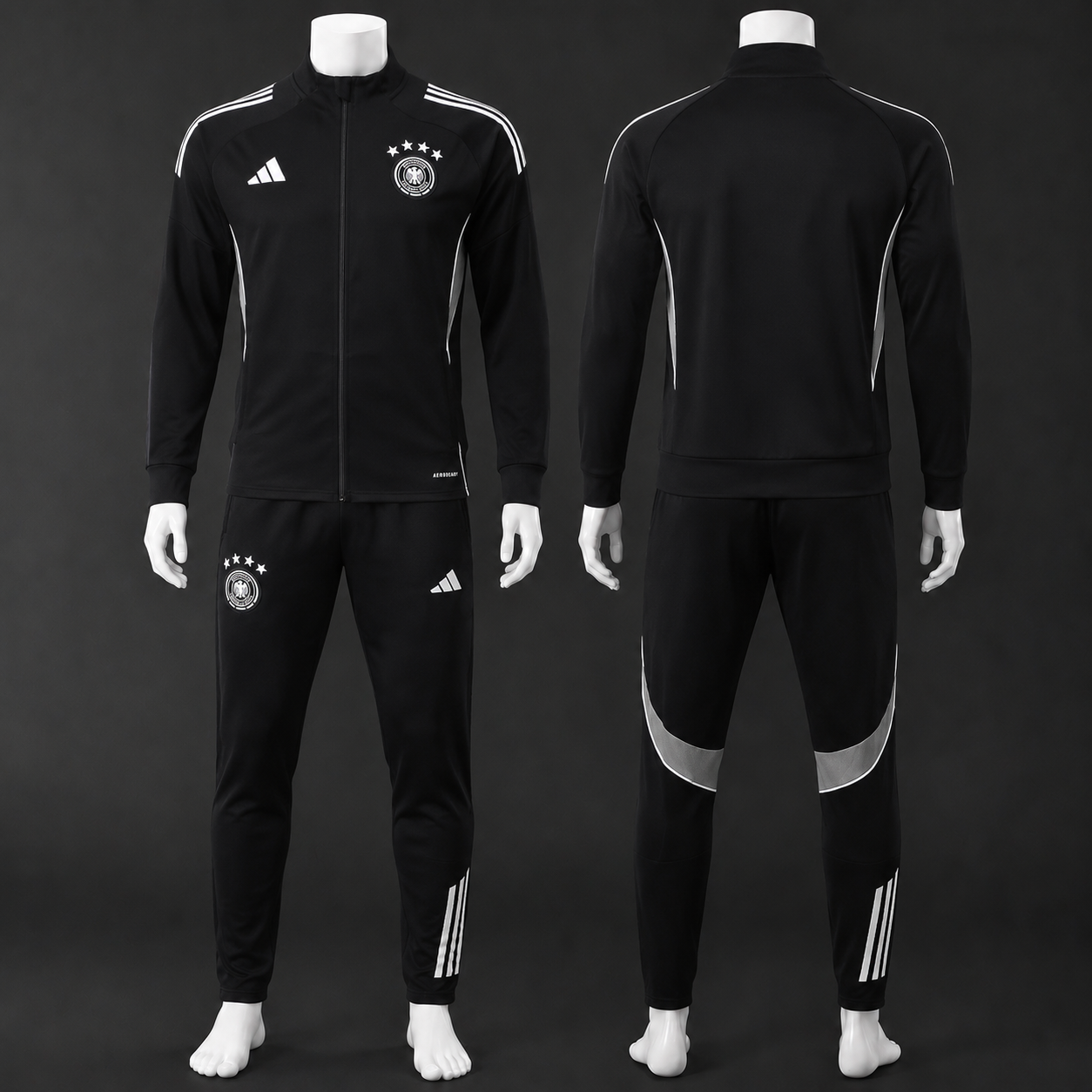 Germany 25/26 Adult&Kids Black Training Jacket kit