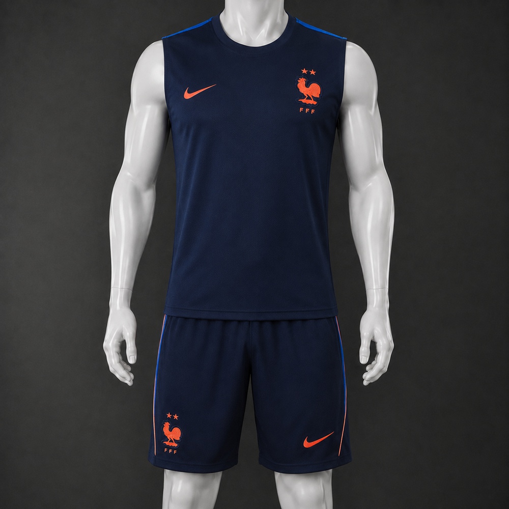 France 26/27 Navy Orange Training Vest kit