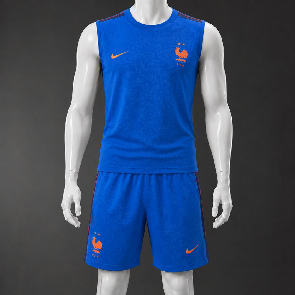 France 26/27 Blue Orange Training Vest kit