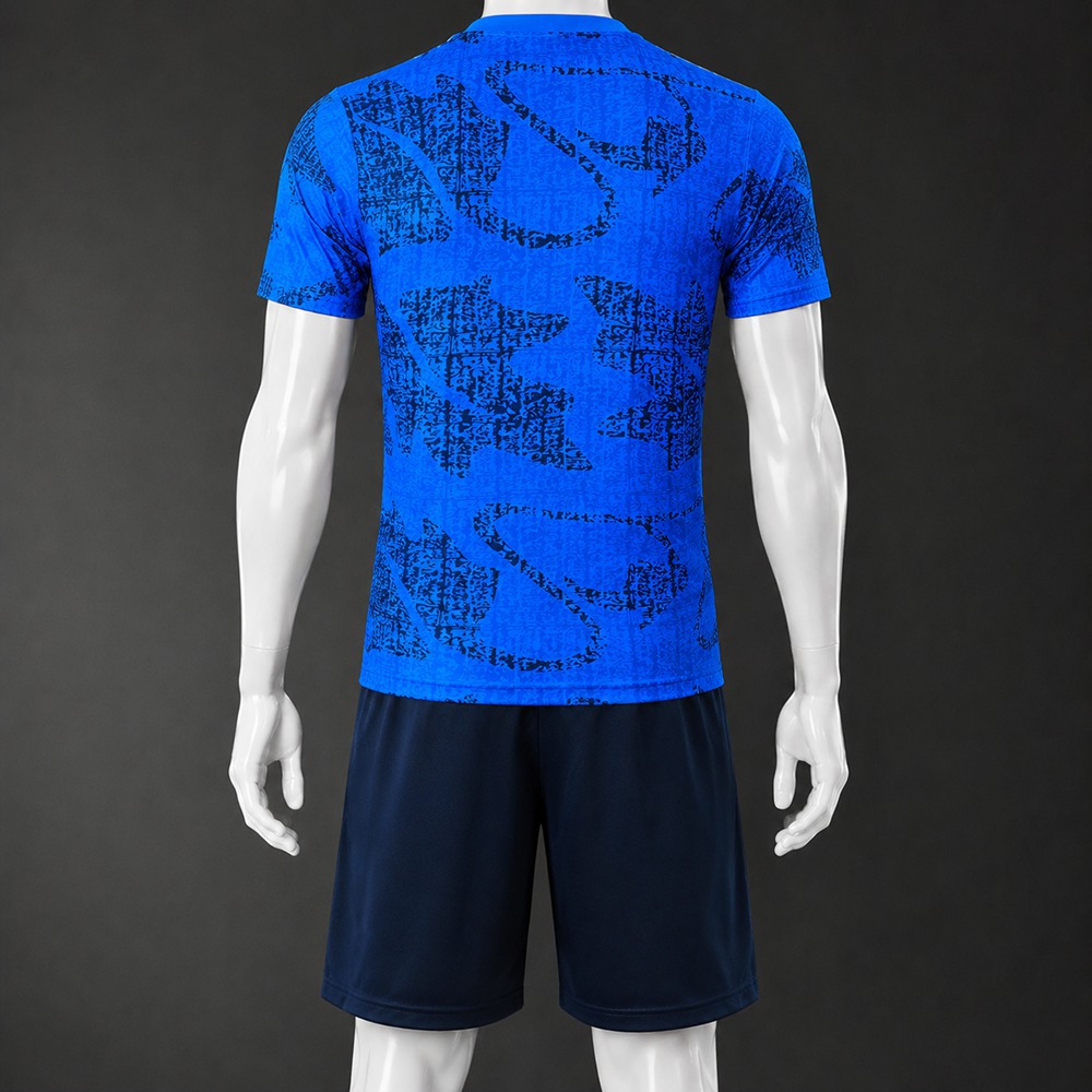 France 25/26 Blue Dark Blue Short Sleeve Short Set Foto 2