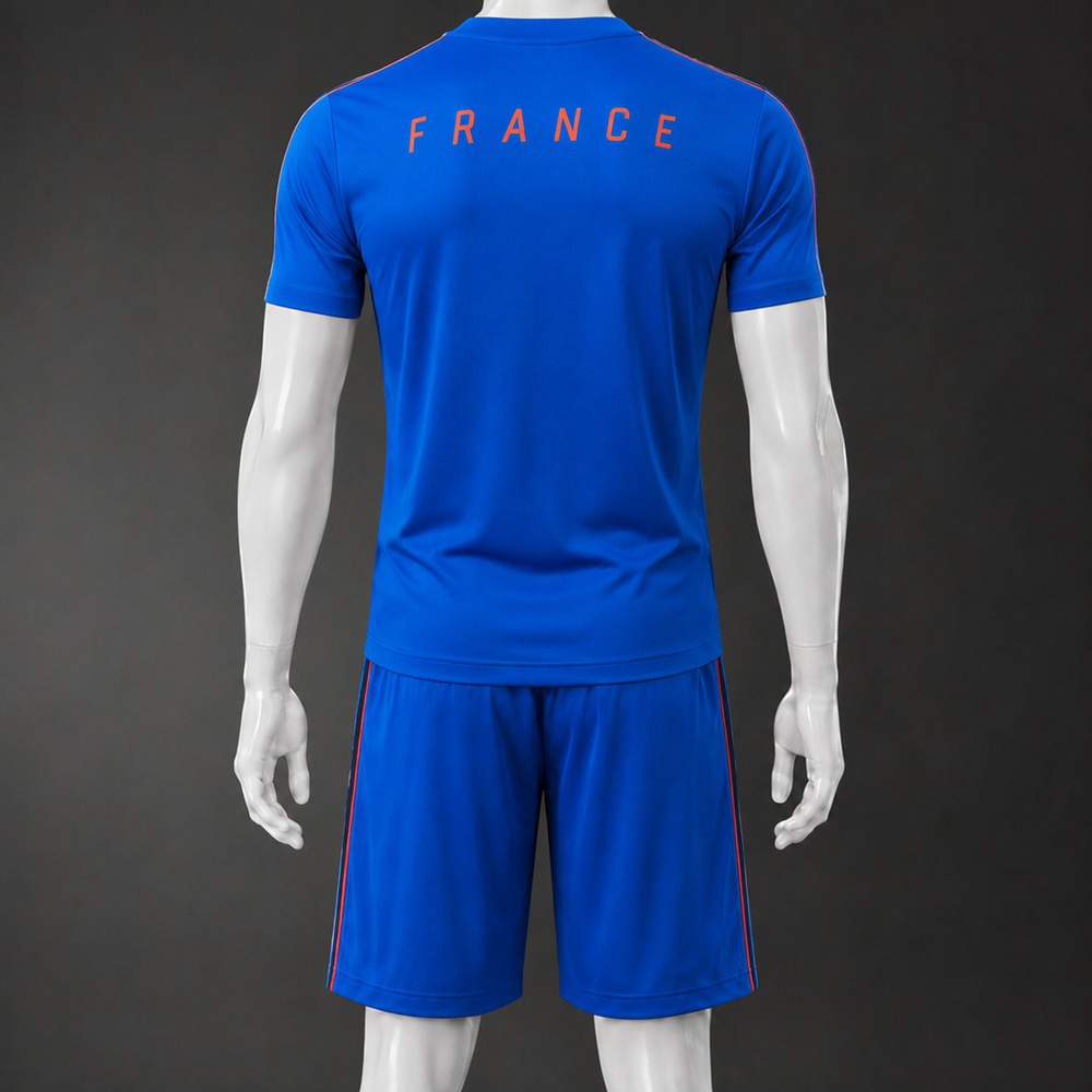 France 26/27 Blue Short Sleeve Short Set Foto 2