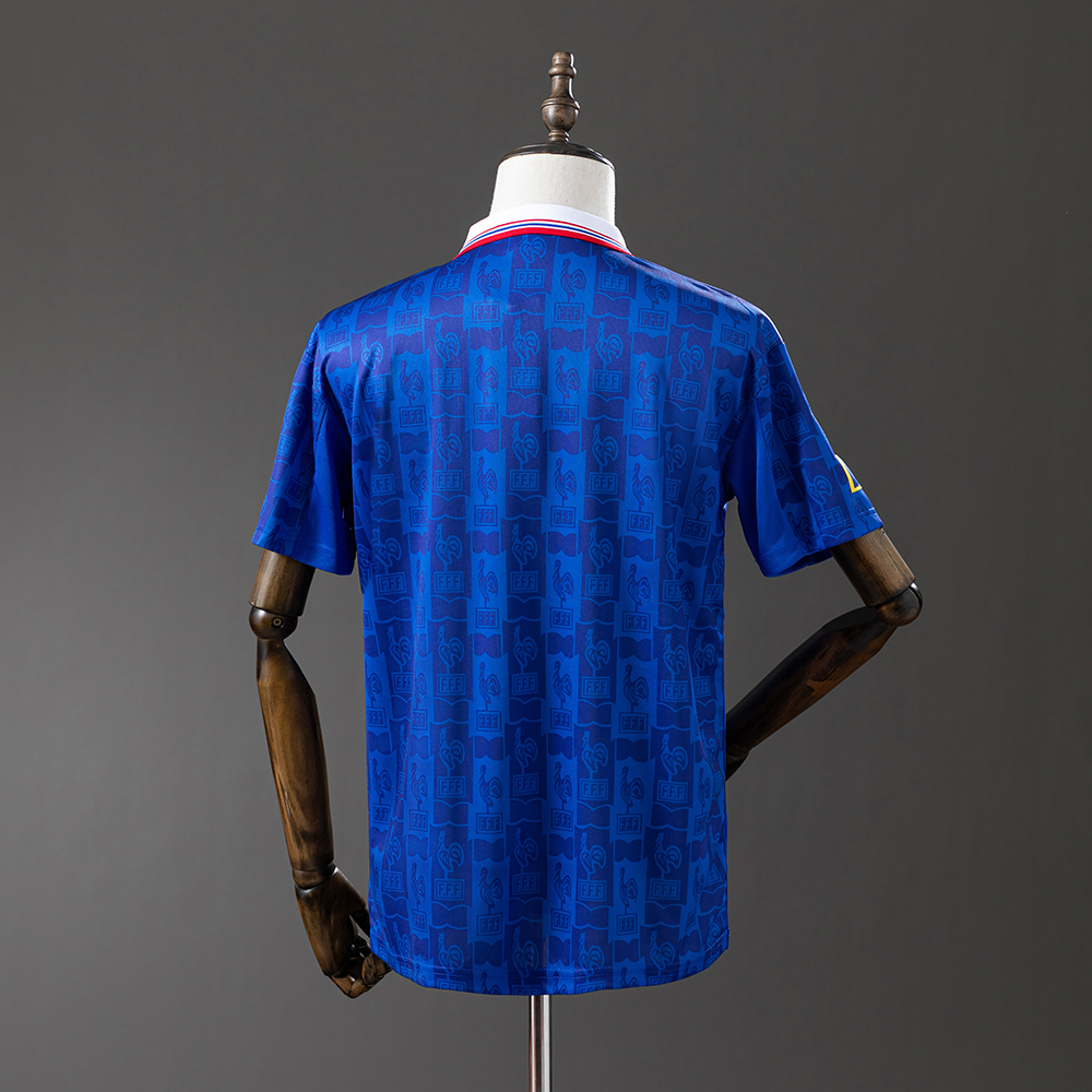 France 1996 Home Retro Jersey Foto 2