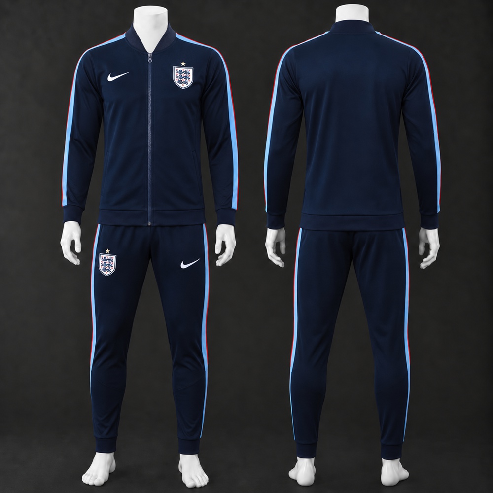 England 26/27 Navy Light Blue Red Jacket Kit