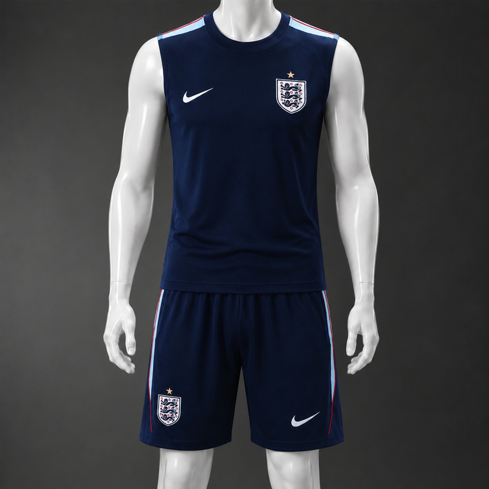 England 26/27 Navy Blue Training Vest kit