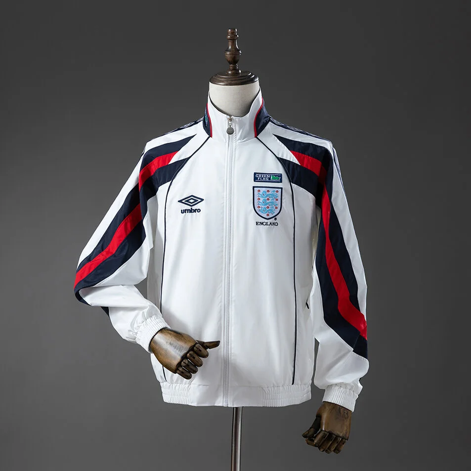 England 1998 Retro Windbreaker White