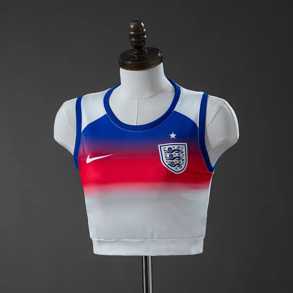 England 2025 Women's Crop Tank Top Home Jersey