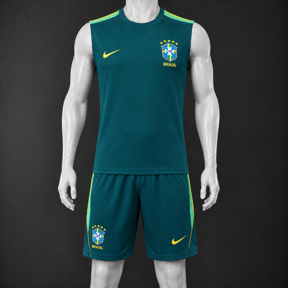 Brazil 26/27 Green Green Training Vest Set