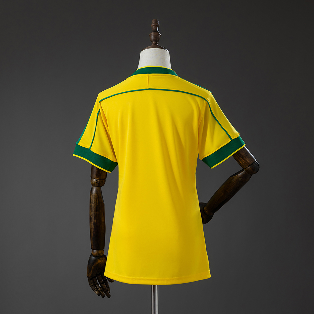 Brazil 1998 Home Women's Retro Jersey Foto 2