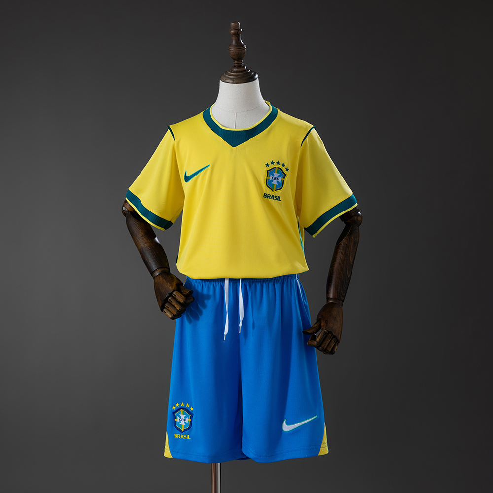Brazil 2026 Home Full kids kit Jersey