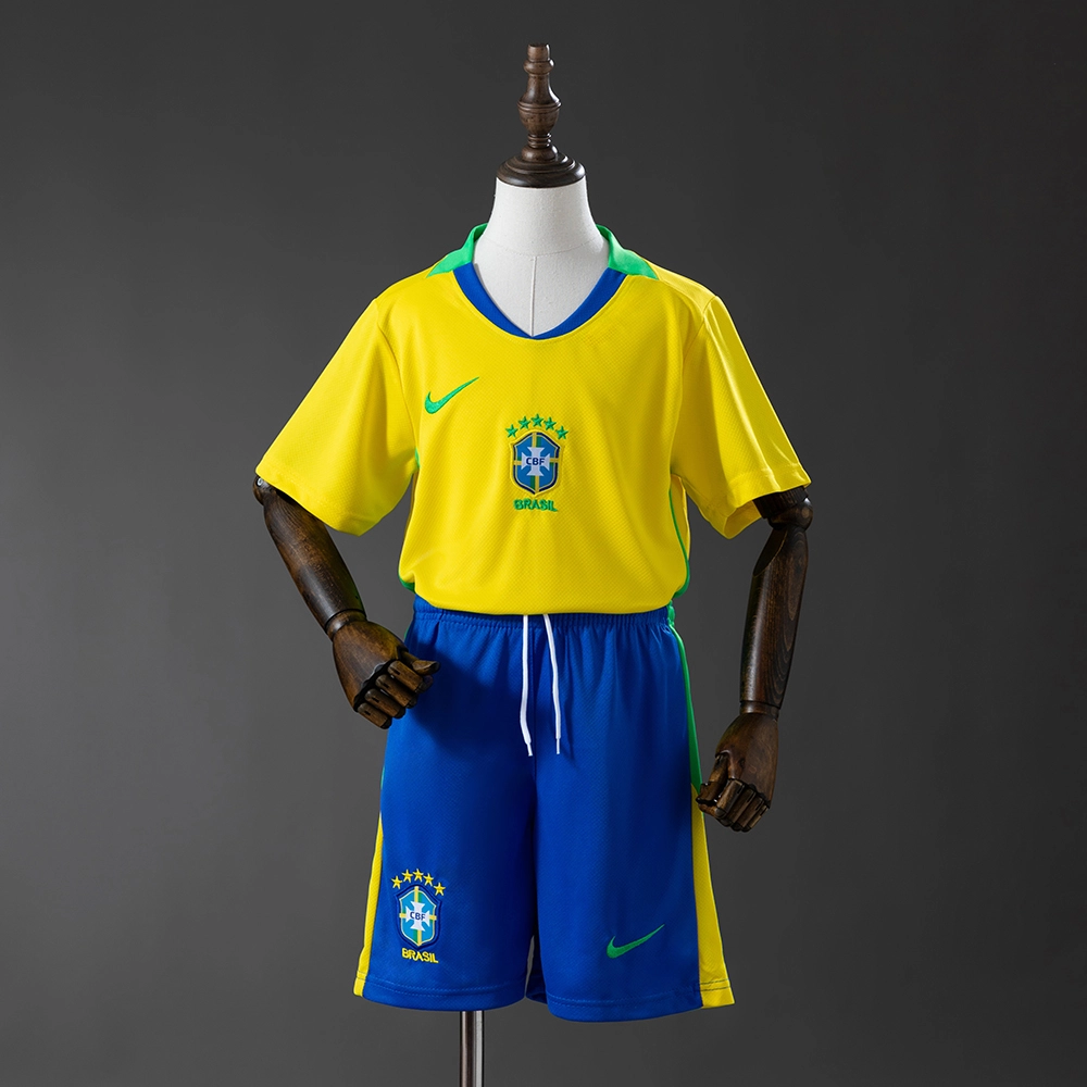 Brazil 2025 Home Full kids kit Jersey