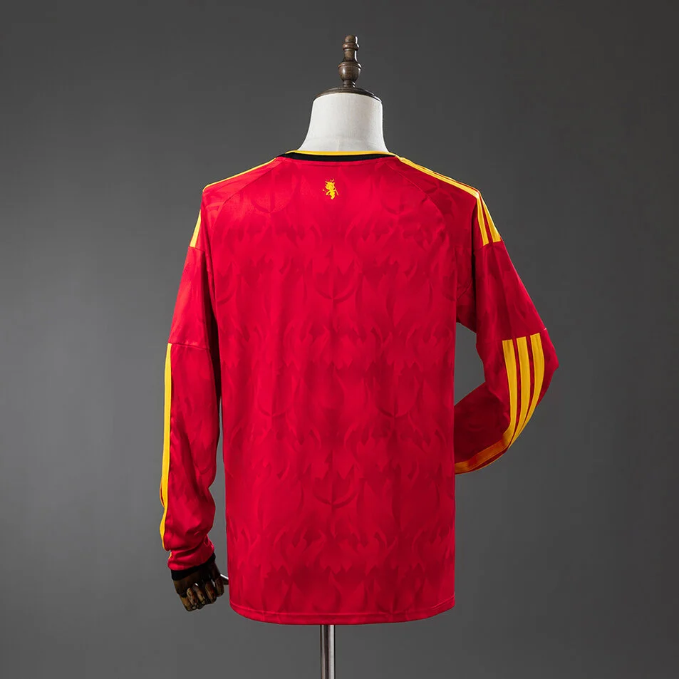 Belgium 2026 Home Long Sleeve Jersey Foto 2