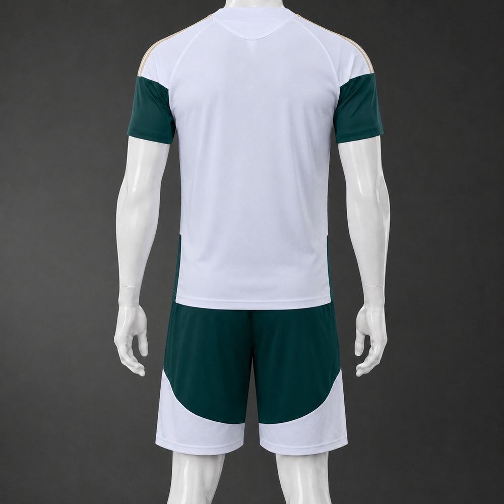 Italy 26/27 White Teal Short Sleeve Short Set Foto 2
