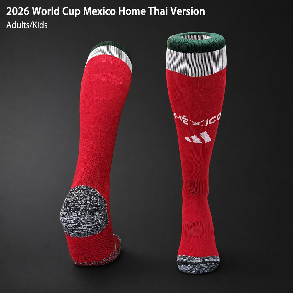 Mexico 2026 World Cup Home Thai Version Adults-Kids Red Green