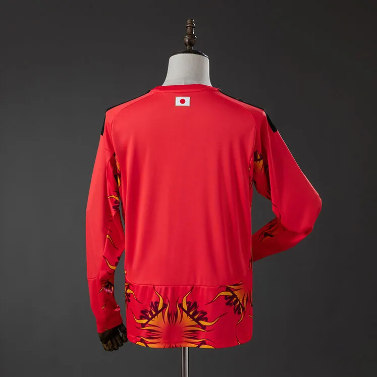 Japan 2026 GK Home Long Sleeve Jersey Red Foto 2
