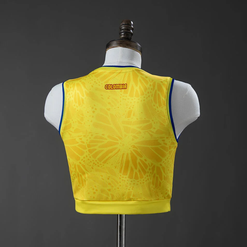 Colombia 2026 Women's Crop Tank Top Home Jersey Foto 2