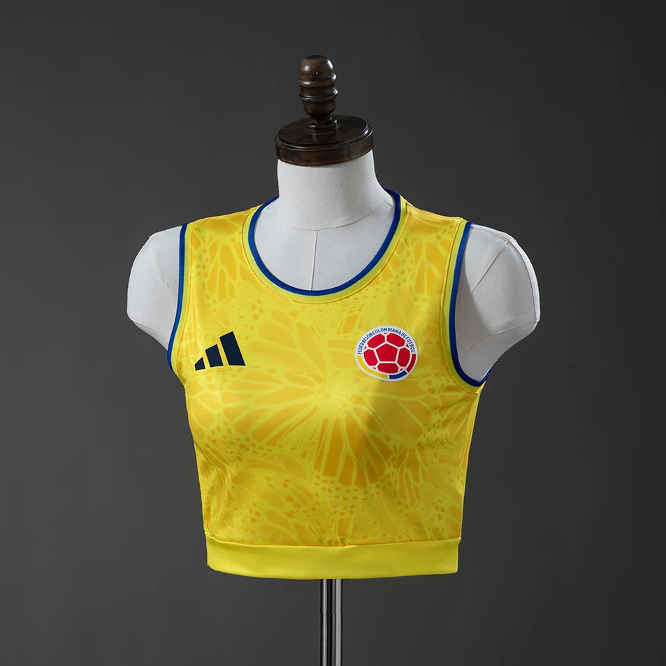 Colombia 2026 Women's Crop Tank Top Home Jersey