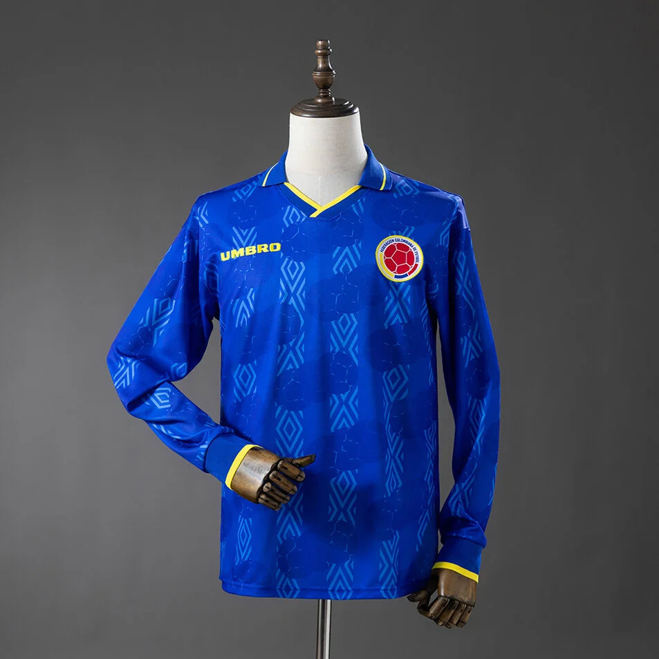 Colombia 1994 Away Retro Long Sleeve Jersey