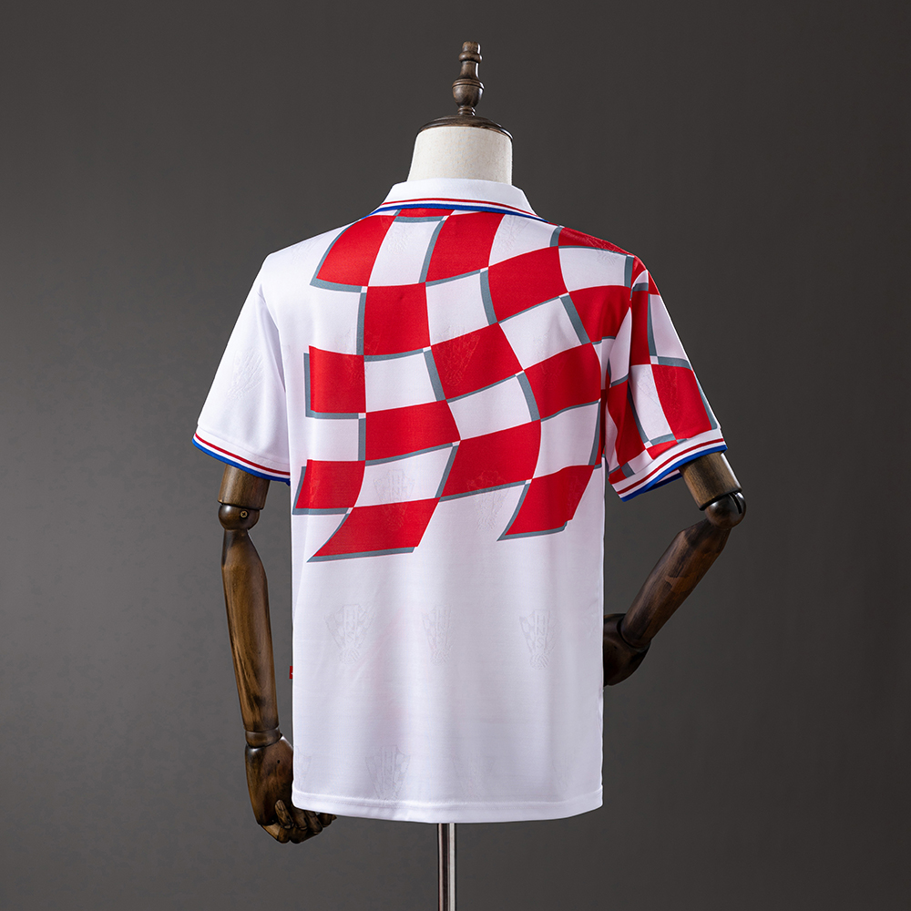 Croatia 1998 Home Retro Jersey Foto 2