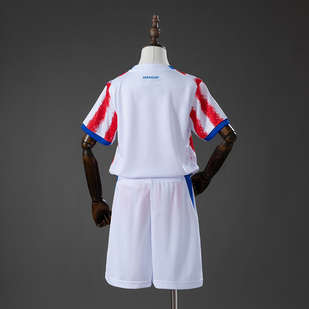 Paraguay 2026 Home Kids Kit Jersey Foto 2