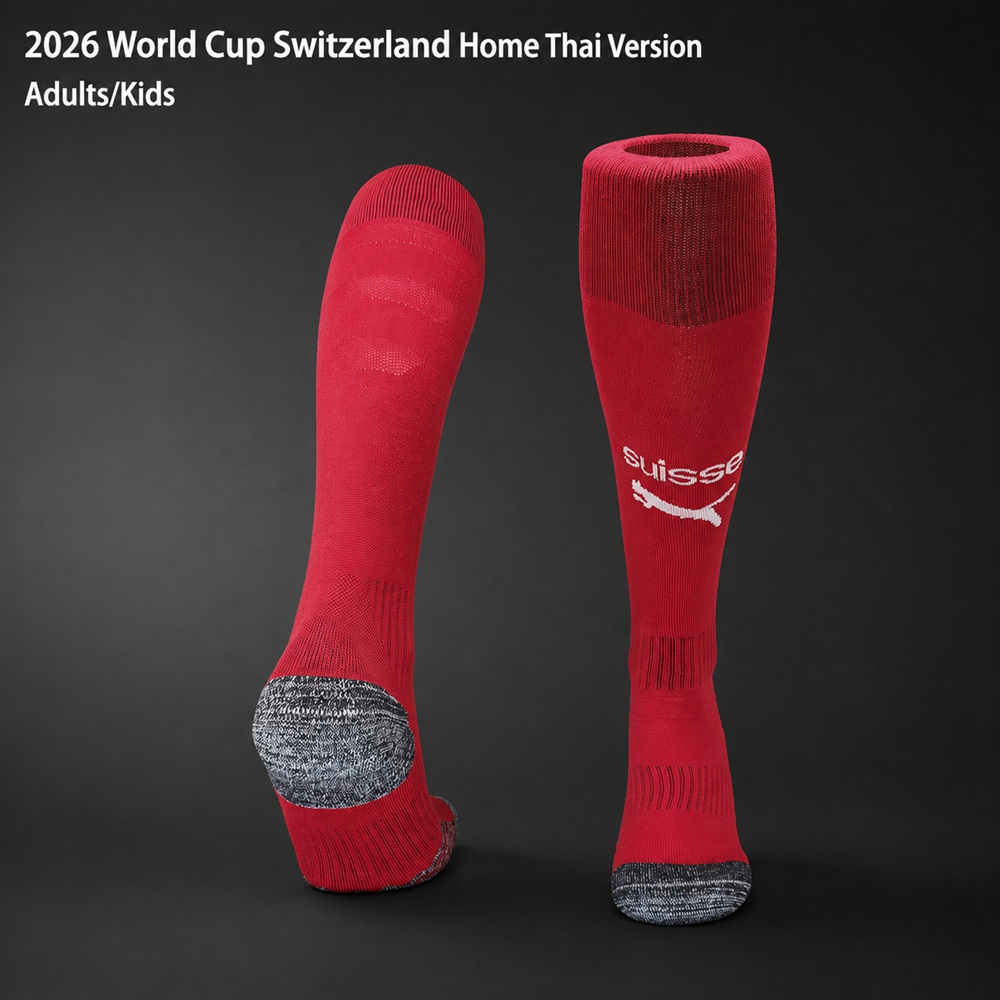 Switzerland 2026 World Cup Home Thai Version Adults-Kids Red