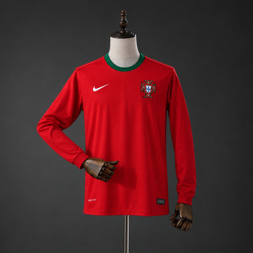 Portugal 2012 Home Long-Sleeves Retro Jersey