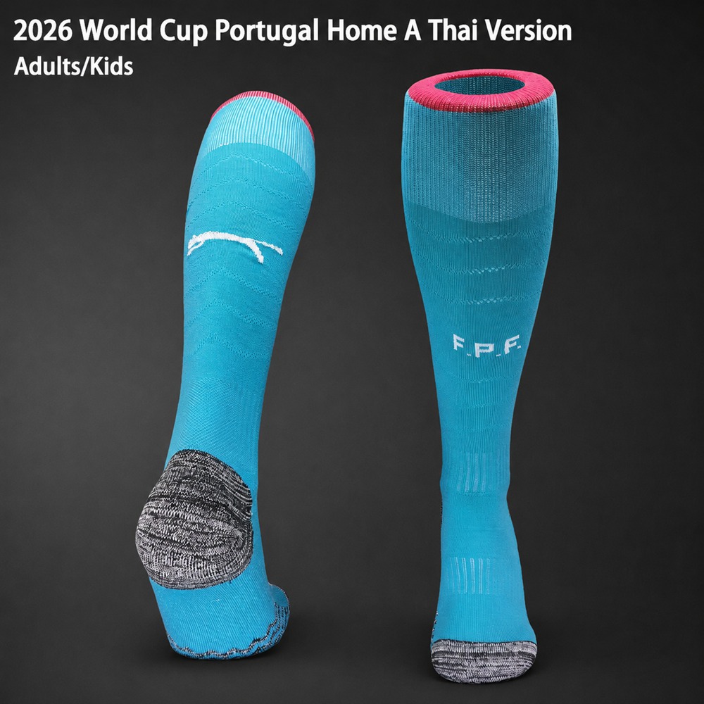 Portugal 2026 World Cup Home A Thai Version Adults-Kids Cyan Pin