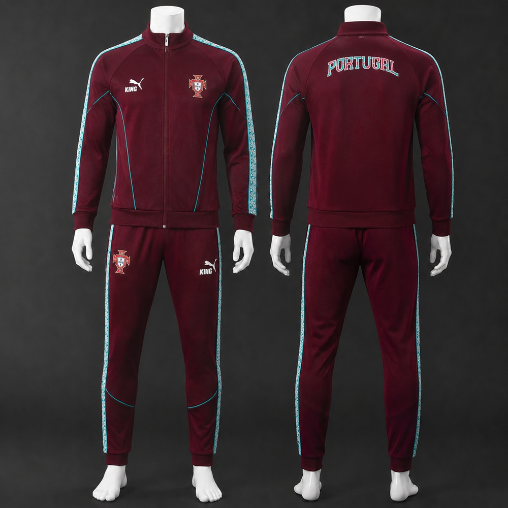 Portugal 26/27 Burgundy Teal Jacket Kit
