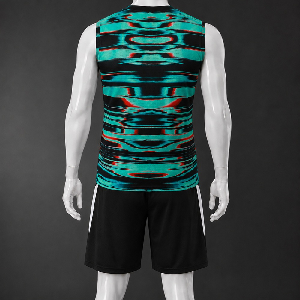 Portugal 25/26 Teal Black Training Vest kit Foto 2